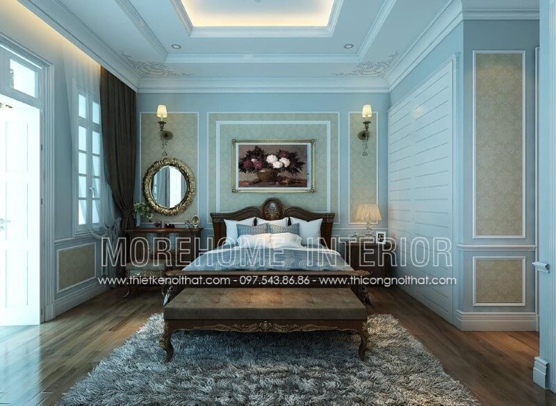 Giường ngủ gỗ óc chó tự nhiên đang là sản phẩm được nhiều khách hàng quan tâm hiện nay, đặc biệt là giường gỗ óc chó tân cổ điển Thiết kế phòng ngủ
