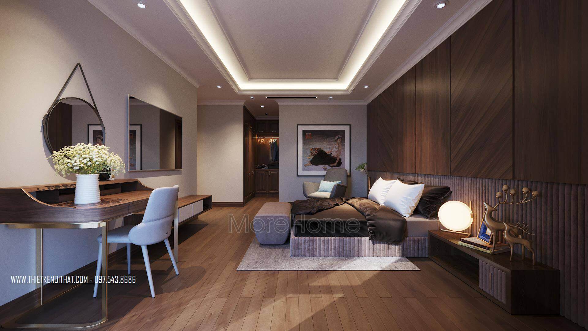 Giường ngủ chung cư hiện đại Giường ngủ chung cư hiện đại