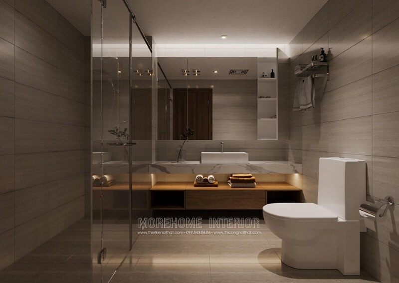 Thiết kế nội thất phòng tắm cho chung cư nhỏ