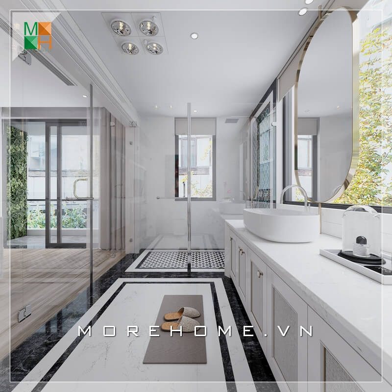 Mẫu thiết kế nội thất phòng tắm hiện đại dành cho chung cư, nhà phố, biệt thự